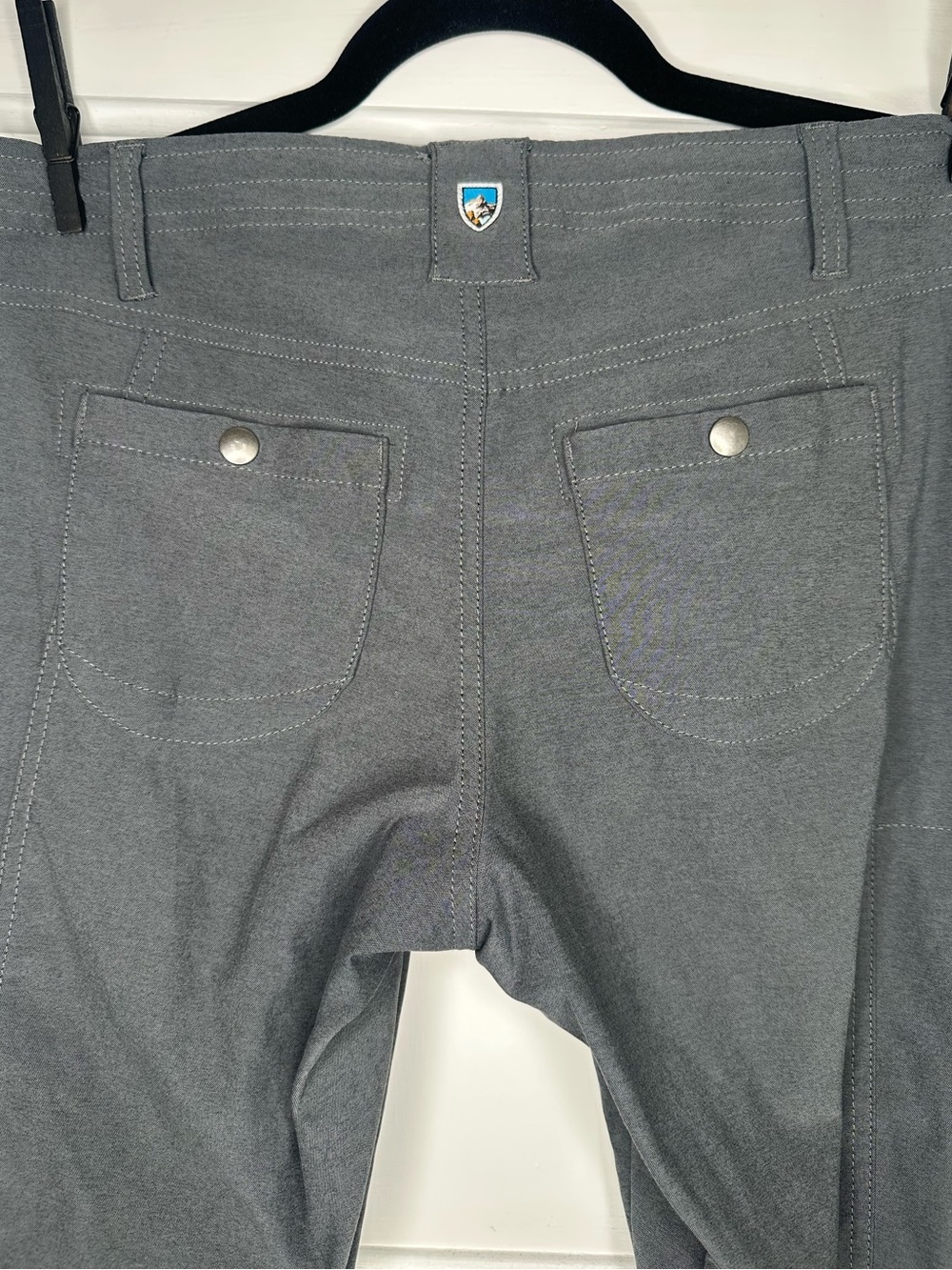 Gray Stitch-Detail Kuhl Pants Size 6